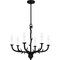 Quoizel Oakley Chandelier 6 Lights Earth Black OAK5025EK - alternate 1
